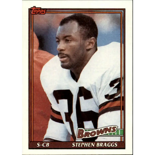 1991 Topps #606 Stephen Braggs NM-MT Cleveland Browns Football Card