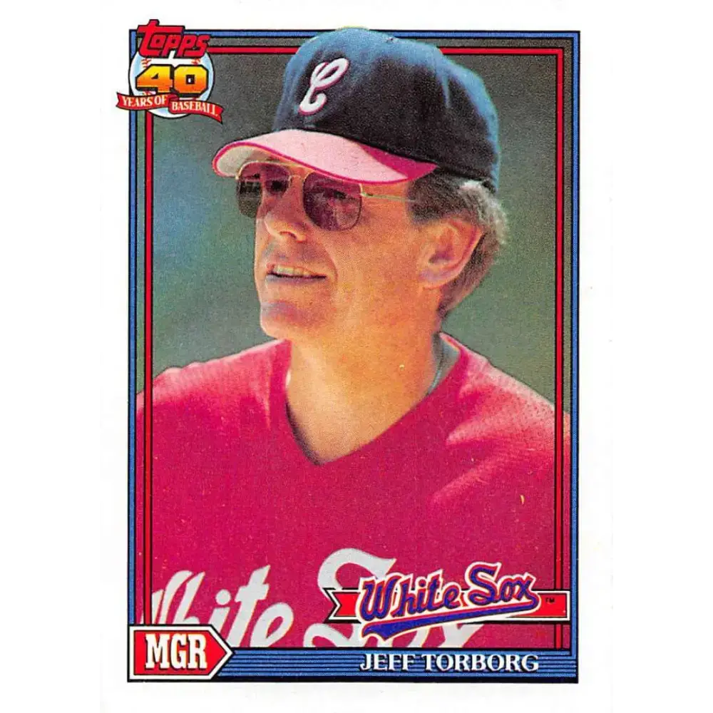 1991 Topps #609 Jeff Torborg NM-MT Chicago White Sox Baseball Card - Baseball Card Single