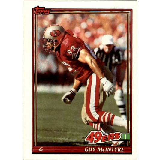 1991 Topps #61 Guy McIntyre NM-MT San Francisco 49ers Football Card