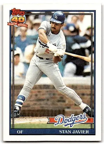 1991 Topps #61 Stan Javier NM-MT Dodgers ID:43352 - Baseball Card Single
