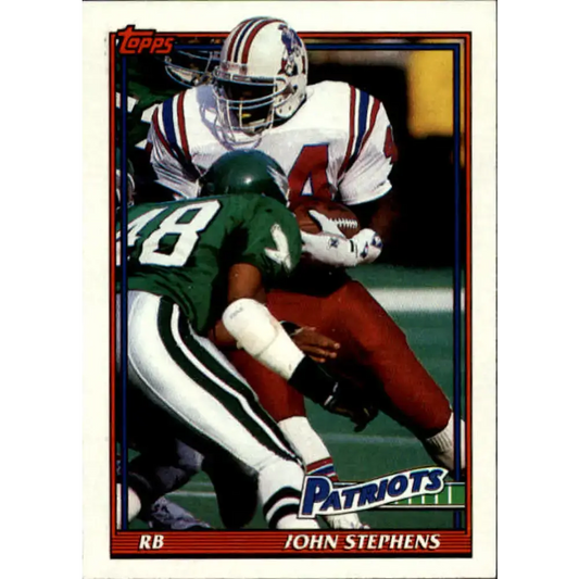 1991 Topps #610 John Stephens NM-MT New England Patriots Football Card