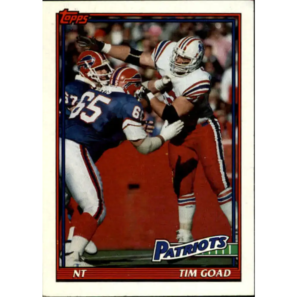1991 Topps #612 Tim Goad NM-MT New England Patriots Football Card