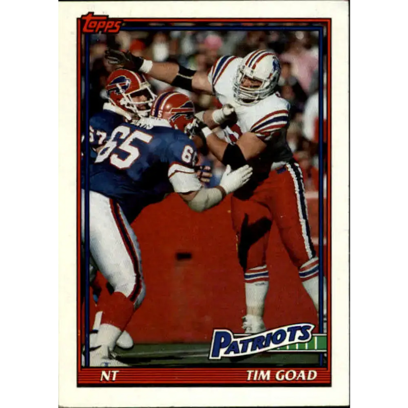 1991 Topps #612 Tim Goad NM-MT New England Patriots Football Card
