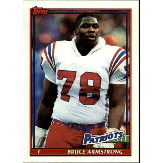 1991 Topps #614 Bruce Armstrong NM-MT New England Patriots Football Card