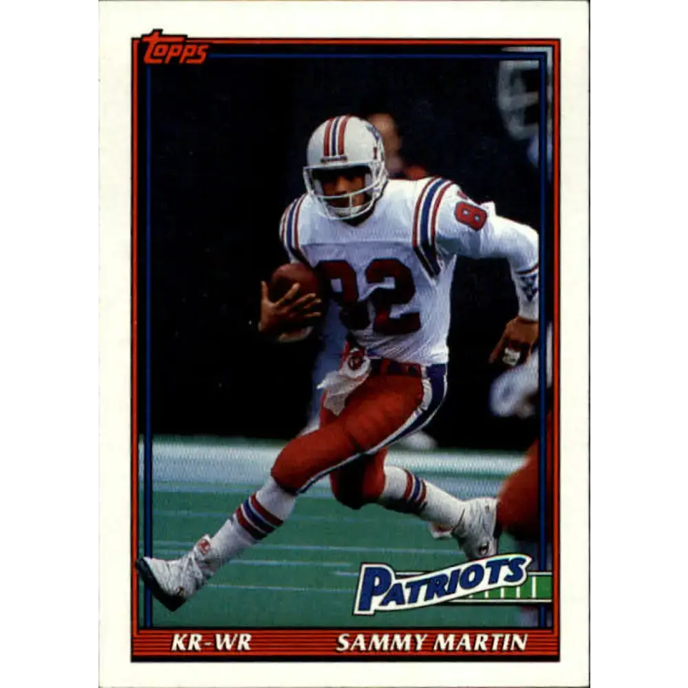1991 Topps #616 Sammy Martin NM-MT New England Patriots Football Card - Football Card Single