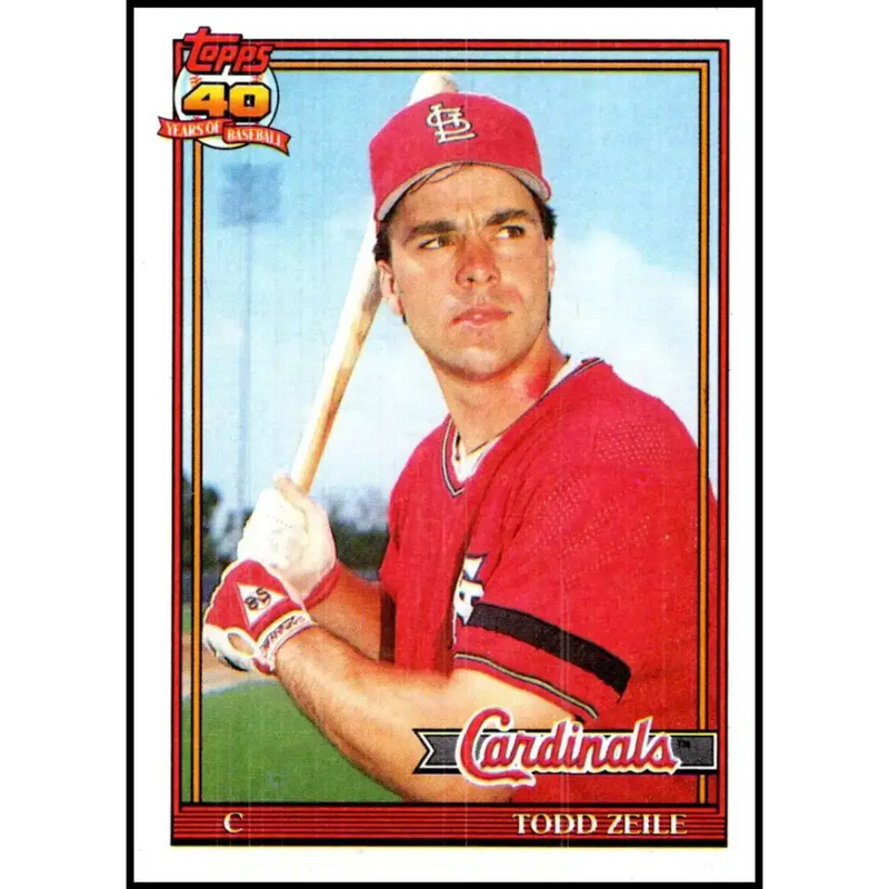1991 Topps #616 Todd Zeile NM-MT St. Louis Cardinals Baseball Card - Baseball Card Single
