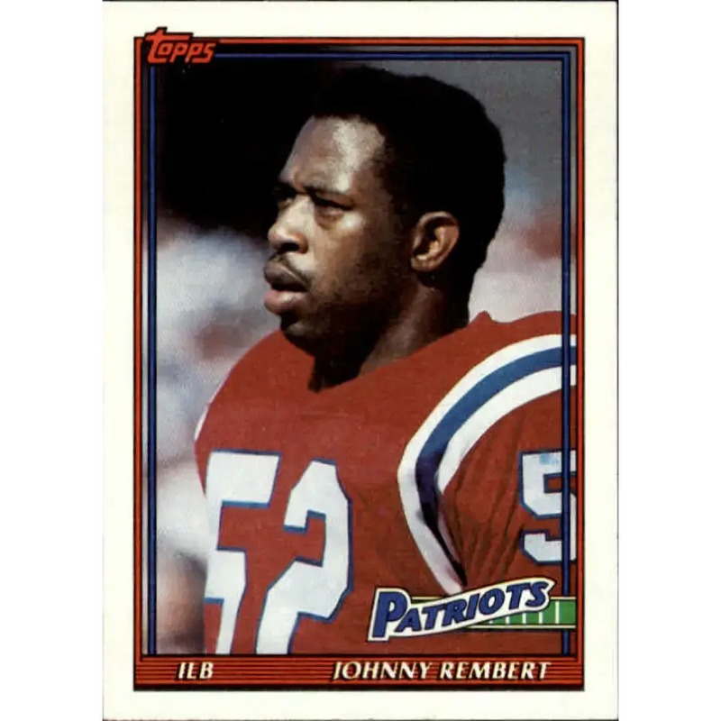 1991 Topps #618 Johnny Rembert NM-MT New England Patriots Football Card - Football Card Single