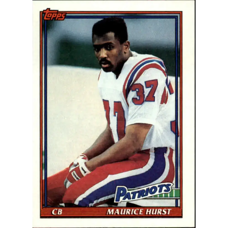 1991 Topps #619 Maurice Hurst NM-MT New England Patriots Football Card