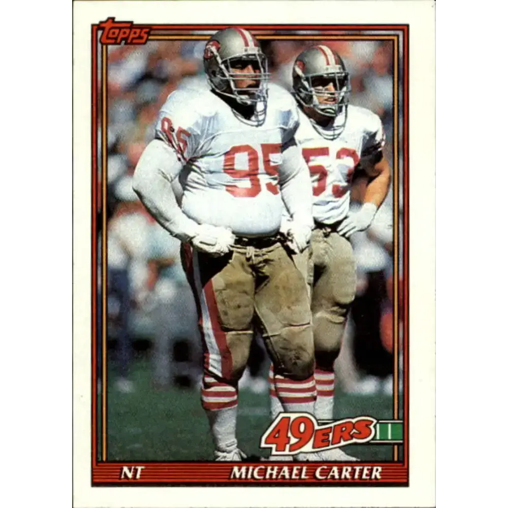 1991 Topps #62 Michael Carter NM-MT San Francisco 49ers Football Card - Football Card Single