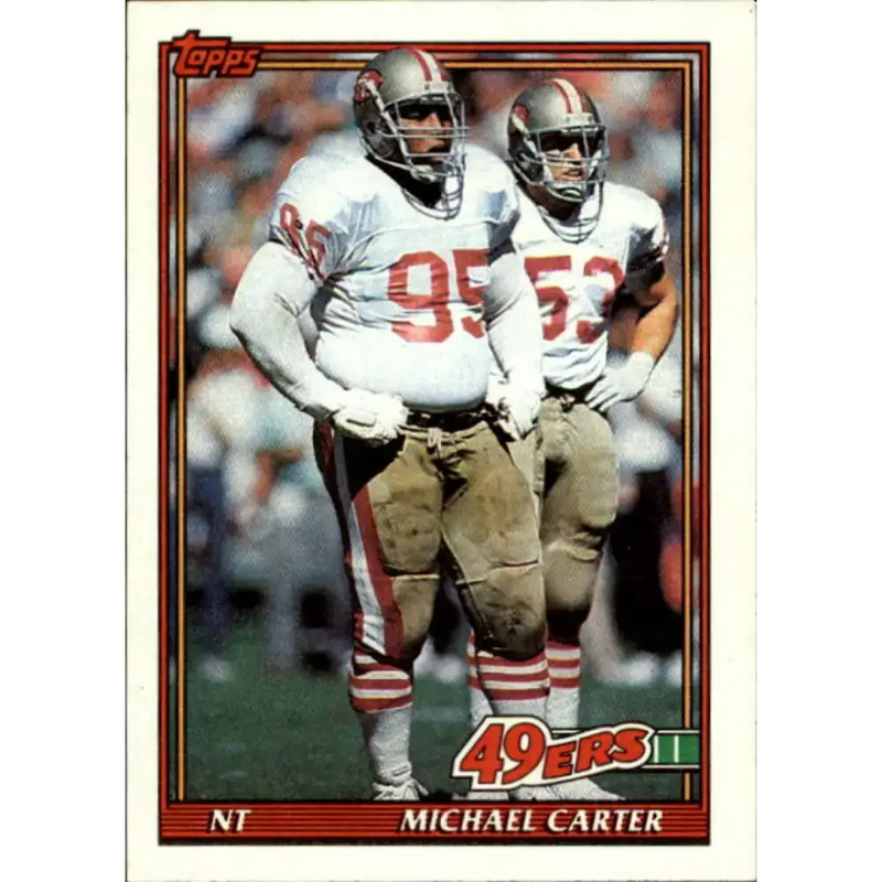 1991 Topps #62 Michael Carter NM-MT San Francisco 49ers Football Card - Football Card Single