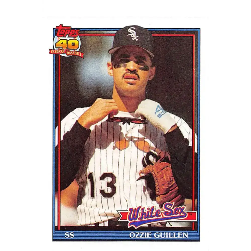 1991 Topps #620 Ozzie Guillen NM-MT Chicago White Sox Baseball Card - Baseball Card Single