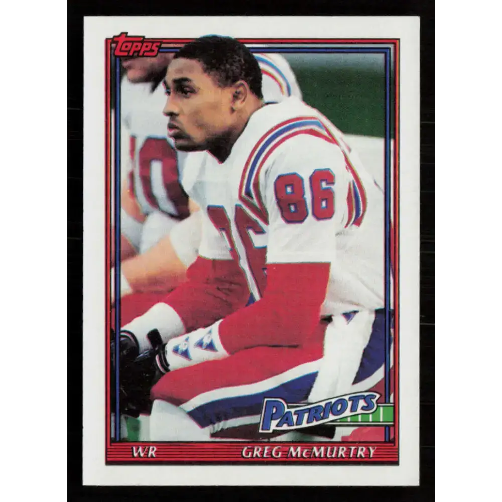 1991 Topps #623 Greg McMurtry NM-MT New England Patriots Football Card - Football Card Single