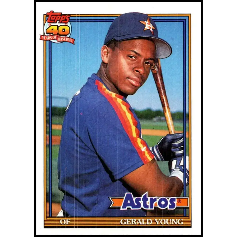 1991 Topps #626 Gerald Young NM-MT Houston Astros Baseball Card - Baseball Card Single