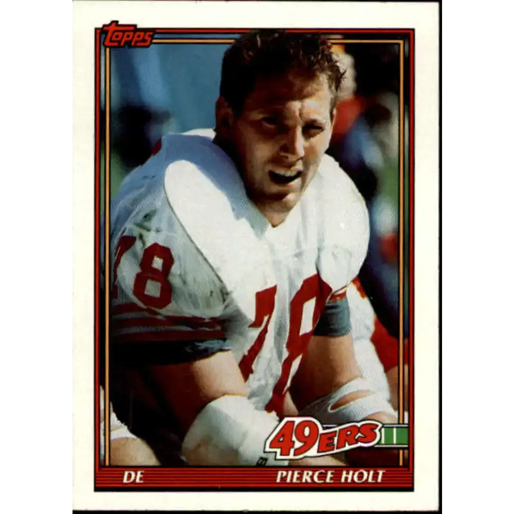 1991 Topps #63 Pierce Holt NM-MT San Francisco 49ers Football Card - Football Card Single