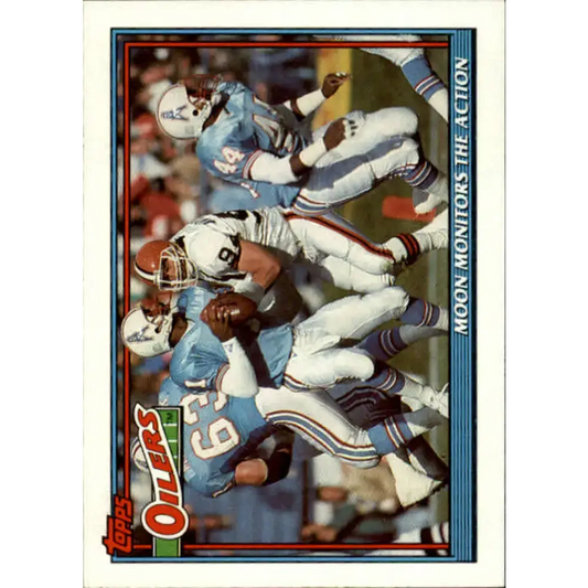1991 Topps #637 Warren Moon NM-MT Houston Oilers Football Card - Football Card Single