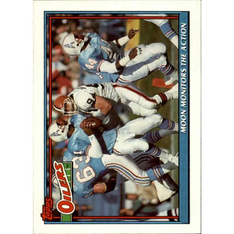 1991 Topps #637 Warren Moon NM-MT Houston Oilers Football Card - Football Card Single