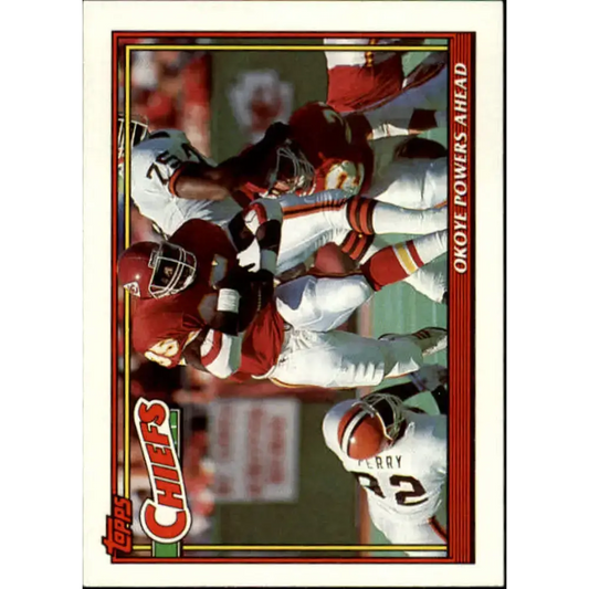 1991 Topps #639 Christian Okoye NM-MT Kansas City Chiefs Football Card