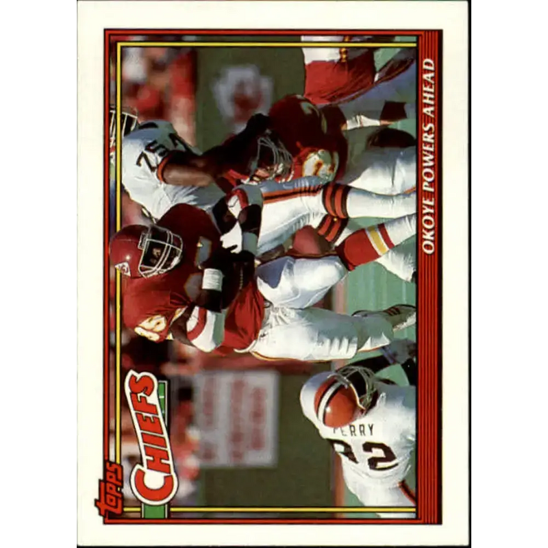 1991 Topps #639 Christian Okoye NM-MT Kansas City Chiefs Football Card - Football Card Single