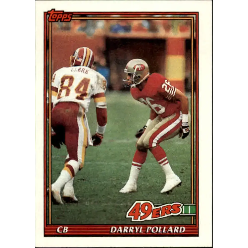 1991 Topps #64 Darryl Pollard NM-MT San Francisco 49ers Football Card - Football Card Single