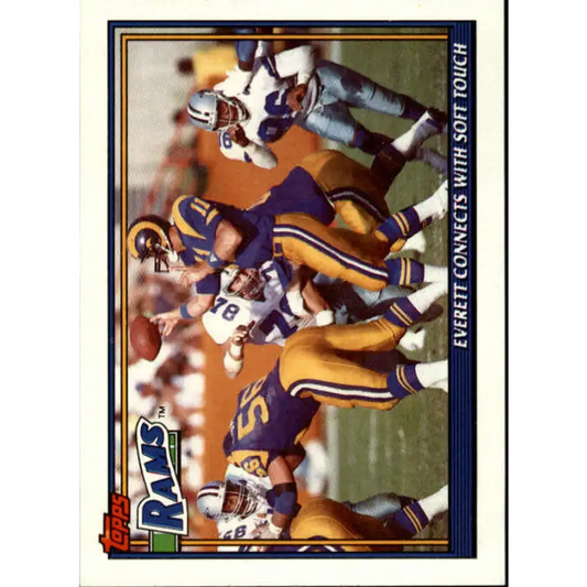 1991 Topps #641 Jim Everett NM-MT Los Angeles Rams Football Card