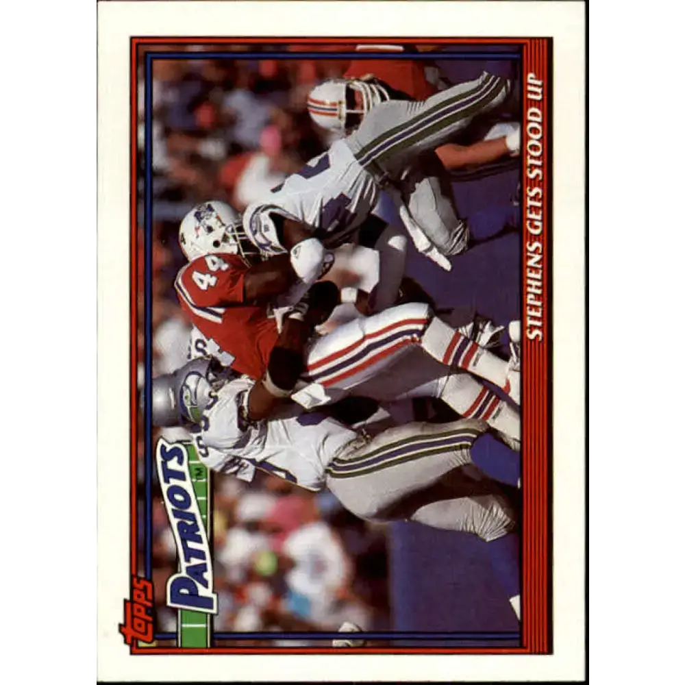 1991 Topps #644 John Stephens NM-MT New England Patriots Football Card - Football Card Single