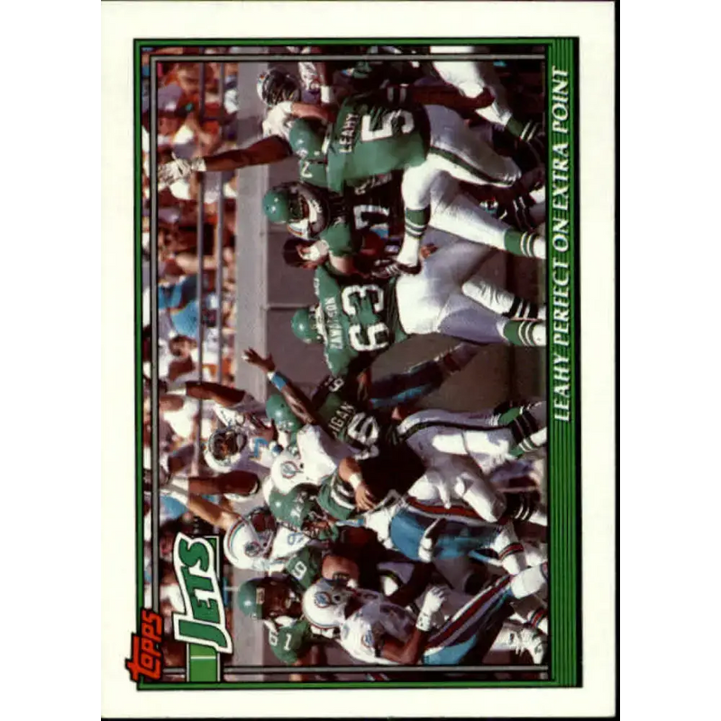 1991 Topps #647 Pat Leahy NM-MT New York Jets Football Card - Football Card Single
