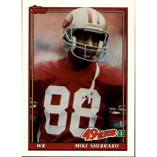 1991 Topps #65 Mike Sherrard NM-MT San Francisco 49ers Football Card