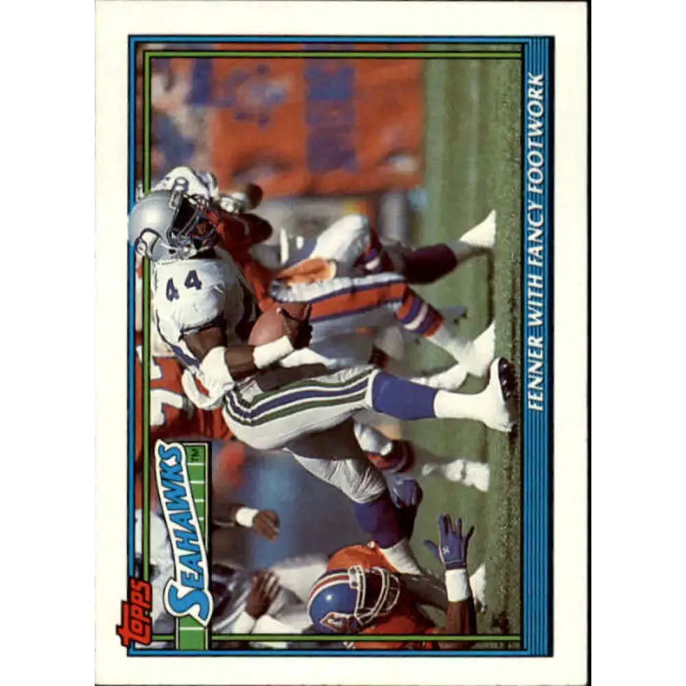 1991 Topps #653 Derrick Fenner NM-MT Seattle Seahawks Football Card - Football Card Single