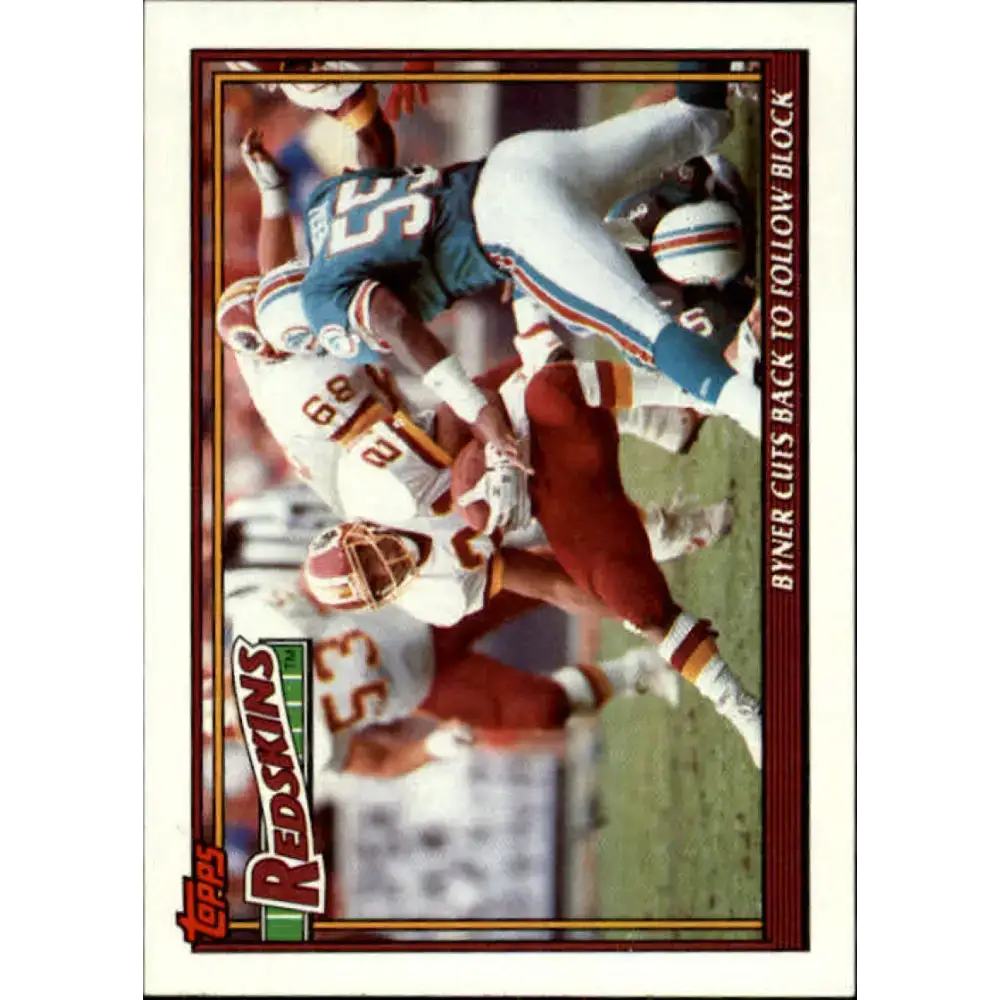 1991 Topps #655 Earnest Byner NM-MT Washington Redskins Football Card - Football Card Single