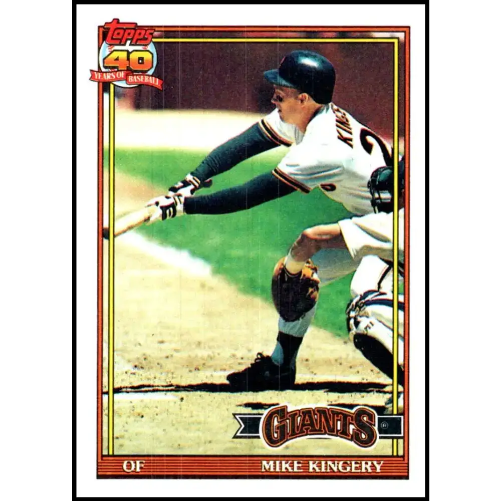 1991 Topps #657 Mike Kingery NM-MT San Francisco Giants Baseball Card - Baseball Card Single