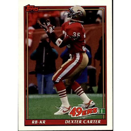 1991 Topps #66 Dexter Carter NM-MT San Francisco 49ers Football Card