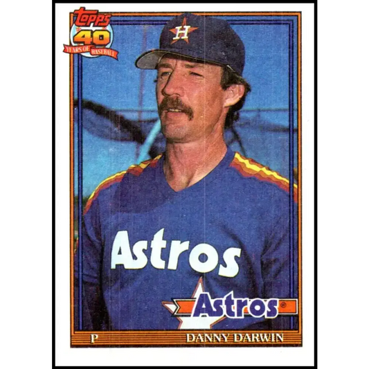 1991 Topps #666 Danny Darwin NM-MT Houston Astros Baseball Card - Baseball Card Single