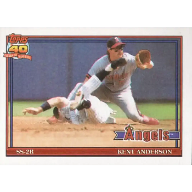 1991 Topps #667 Kent Anderson NM-MT California Angels Baseball Card - Baseball Card Single