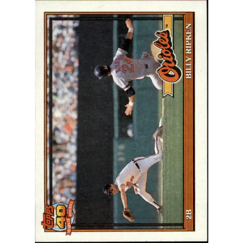 1991 Topps #677 Billy Ripken NM-MT Baltimore Orioles Baseball Card - Baseball Card Single