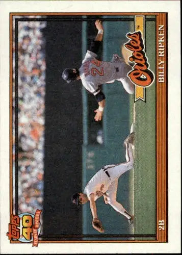 1991 Topps #677 Billy Ripken NM-MT Orioles - Baseball Card Single
