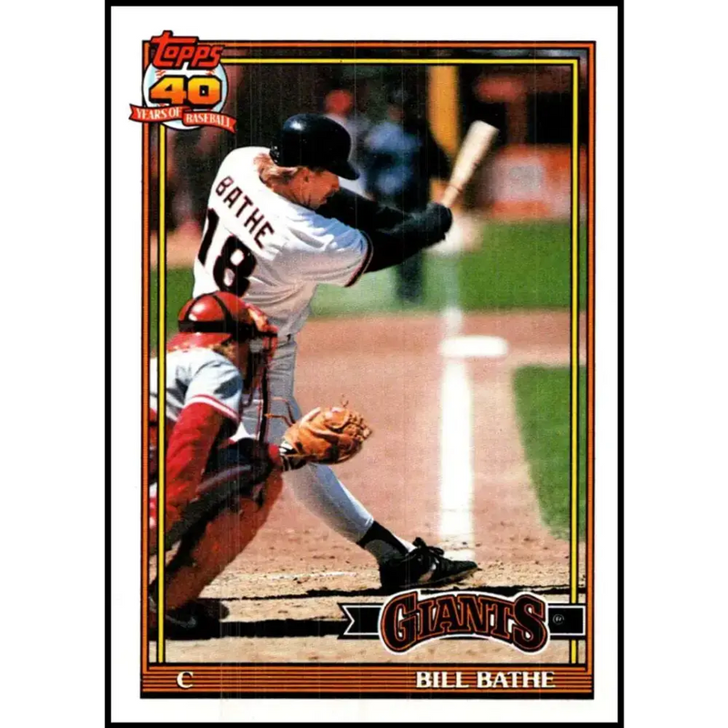 1991 Topps #679 Bill Bathe NM-MT San Francisco Giants Baseball Card - Baseball Card Single