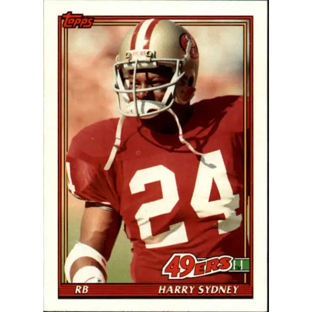 1991 Topps #68 Harry Sydney NM-MT RC Rookie San Francisco 49ers Football Card - Football Card Single