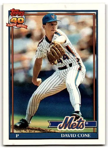 1991 Topps #680 David Cone NM Near Mint Mets ID:43291 - Baseball Card Single