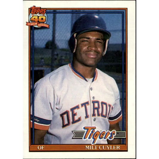 1991 Topps #684 Milt Cuyler NM-MT Detroit Tigers Baseball Card - Baseball Card Single