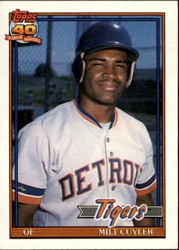 1991 Topps #684 Milt Cuyler NM-MT Tigers - Baseball Card Single