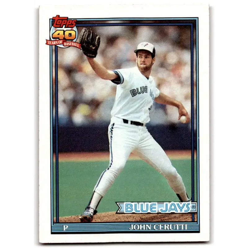 1991 Topps #687 John Cerutti NM-MT Toronto Blue Jays Baseball Card - Baseball Card Single
