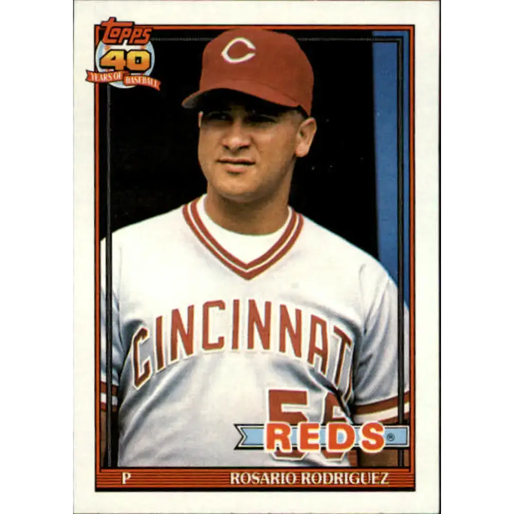 1991 Topps #688 Rosario Rodriguez NM-MT RC Rookie Cincinnati Reds Baseball Card - Baseball Card Single