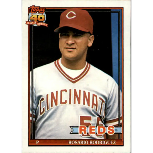 1991 Topps #688 Rosario Rodriguez NM-MT RC Rookie Cincinnati Reds Baseball Card - Baseball Card Single
