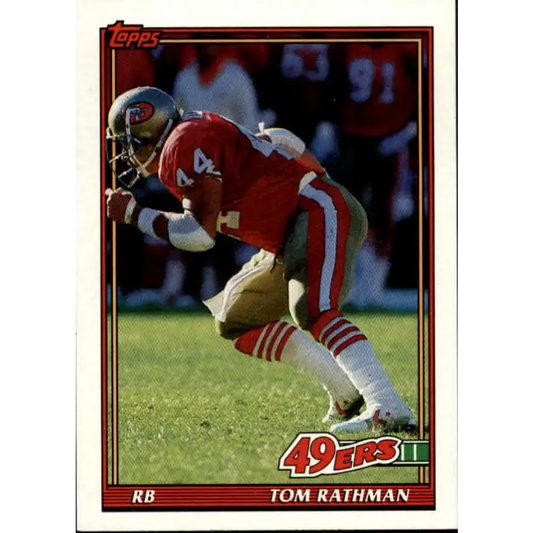 1991 Topps #69 Tom Rathman NM-MT San Francisco 49ers Football Card