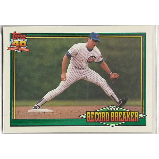 1991 Topps #7 Ryne Sandberg NM-MT Chicago Cubs Baseball Card - Baseball Card Single