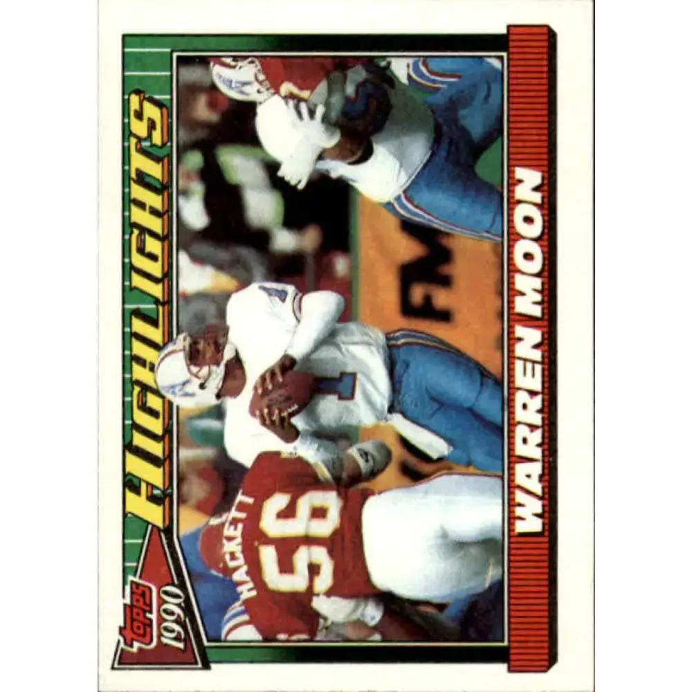 1991 Topps #7 Warren Moon NM-MT Houston Oilers Football Card - Football Card Single