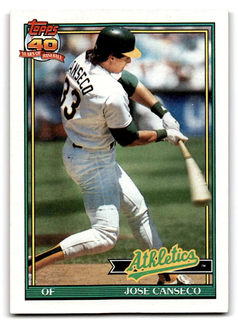 1991 Topps #700 Jose Canseco - Baseball Card Single