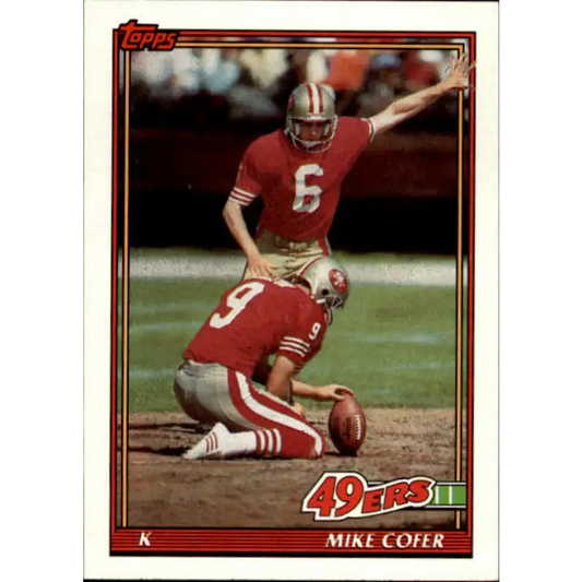 1991 Topps #71 Mike Cofer NM-MT San Francisco 49ers Football Card