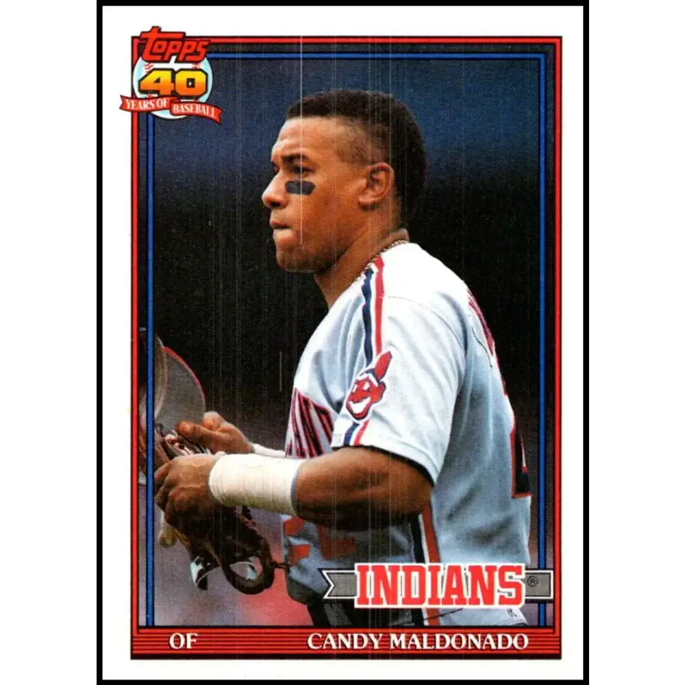 1991 Topps #723 Candy Maldonado NM-MT Cleveland Indians Baseball Card - Baseball Card Single