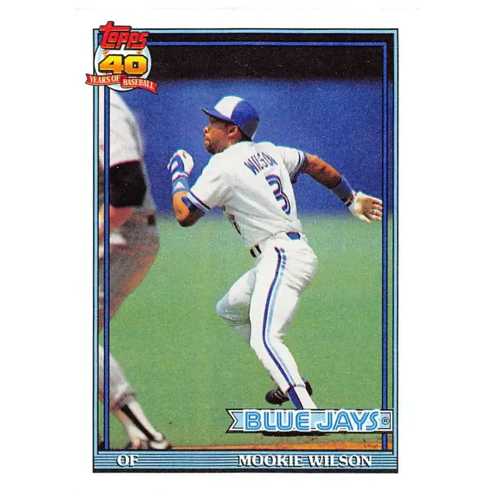 1991 Topps #727 Mookie Wilson NM-MT Toronto Blue Jays Baseball Card - Baseball Card Single